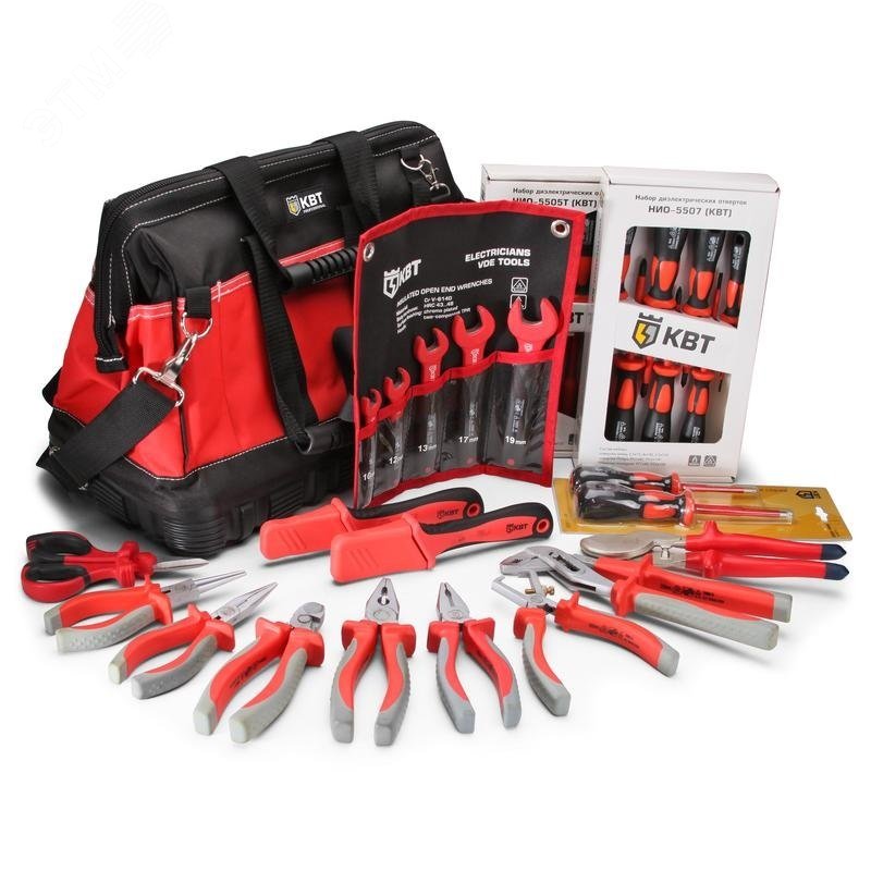НИЭ-04 "1000 вольт" - Набор монтажника "1000 В" 18 предметов в сумке