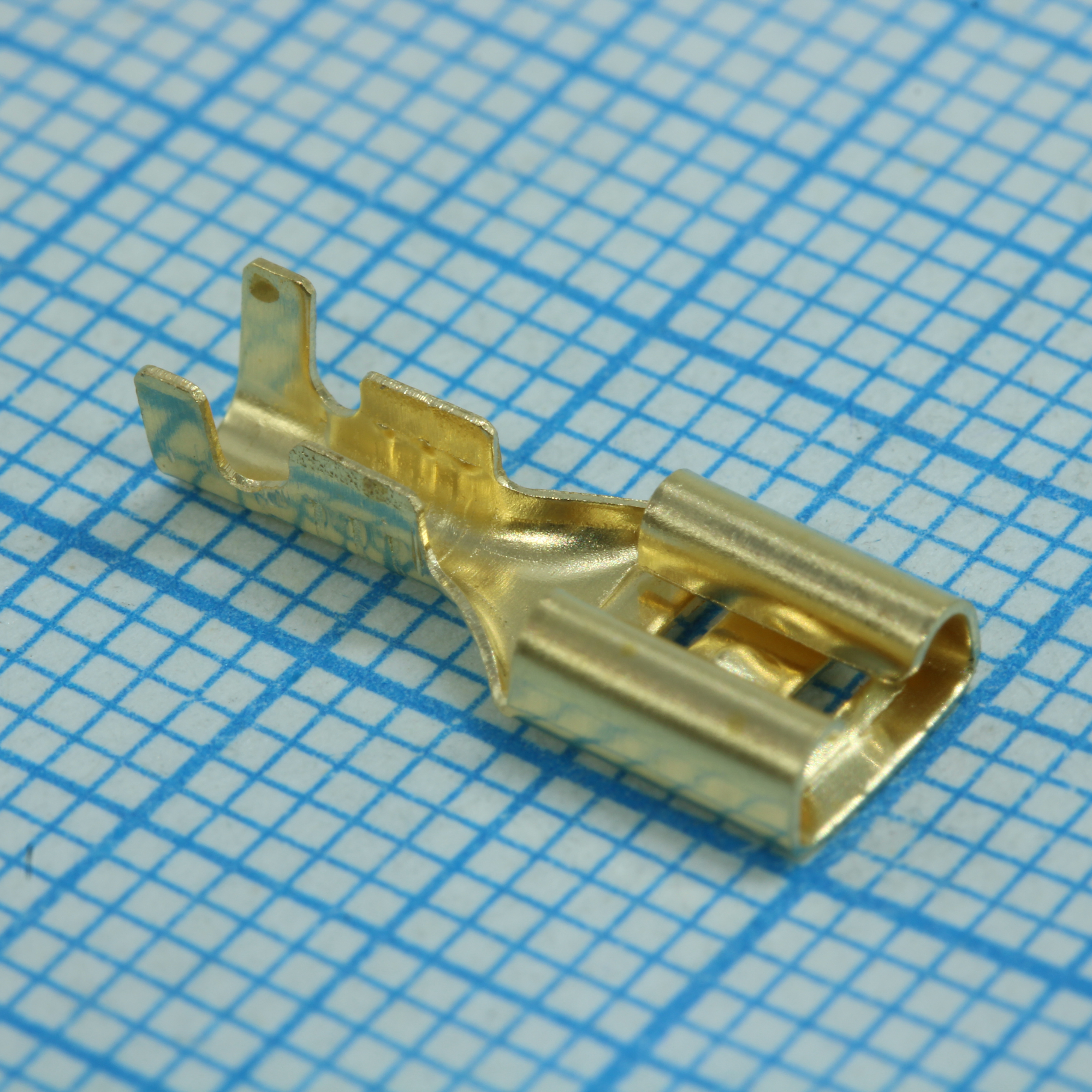 РП-М 1.5-(4.8) - Разъем плоский под двойной обжим, неизолированный (мама)