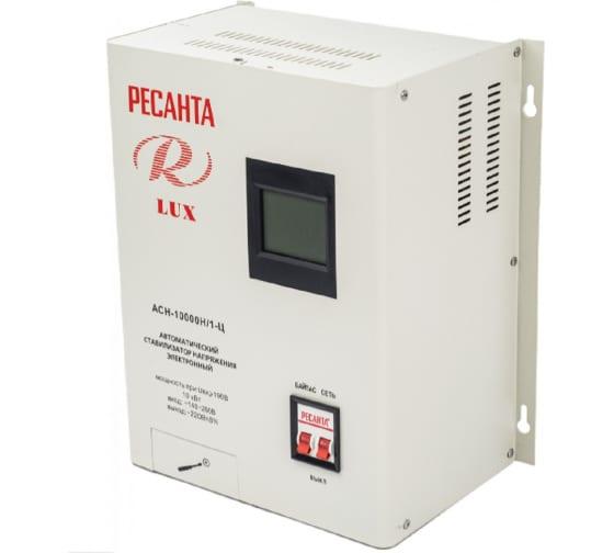 Стабилизатор напряжения АСН-10000 Н/1-Ц Lux 1ф 10кВт IP20 63/6/18