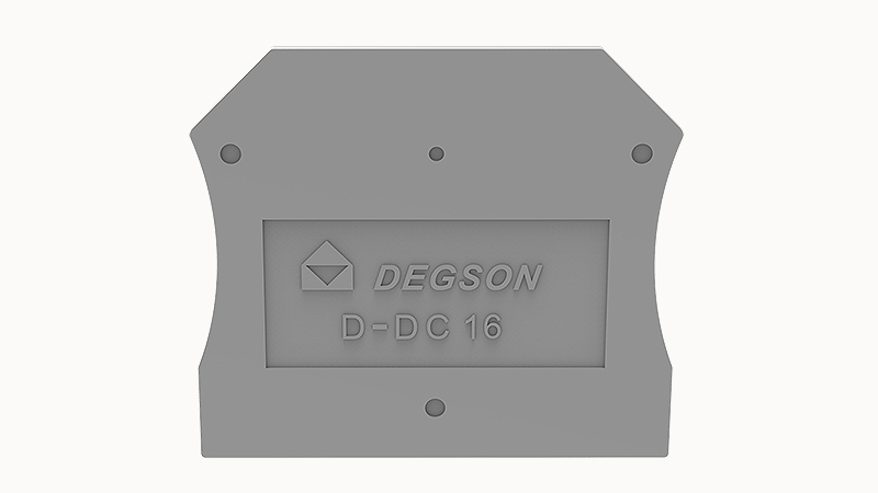 Торцевая крышка D-DC16-01P-11 - Торцевая крышка, для клемм DC16..., цвет: серый
