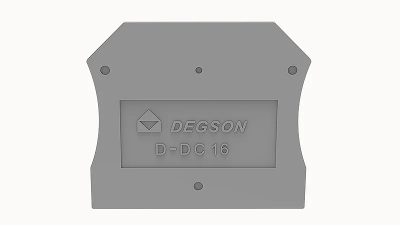 Торцевая крышка D-DC16-01P-11 - Торцевая крышка, для клемм DC16..., цвет: серый