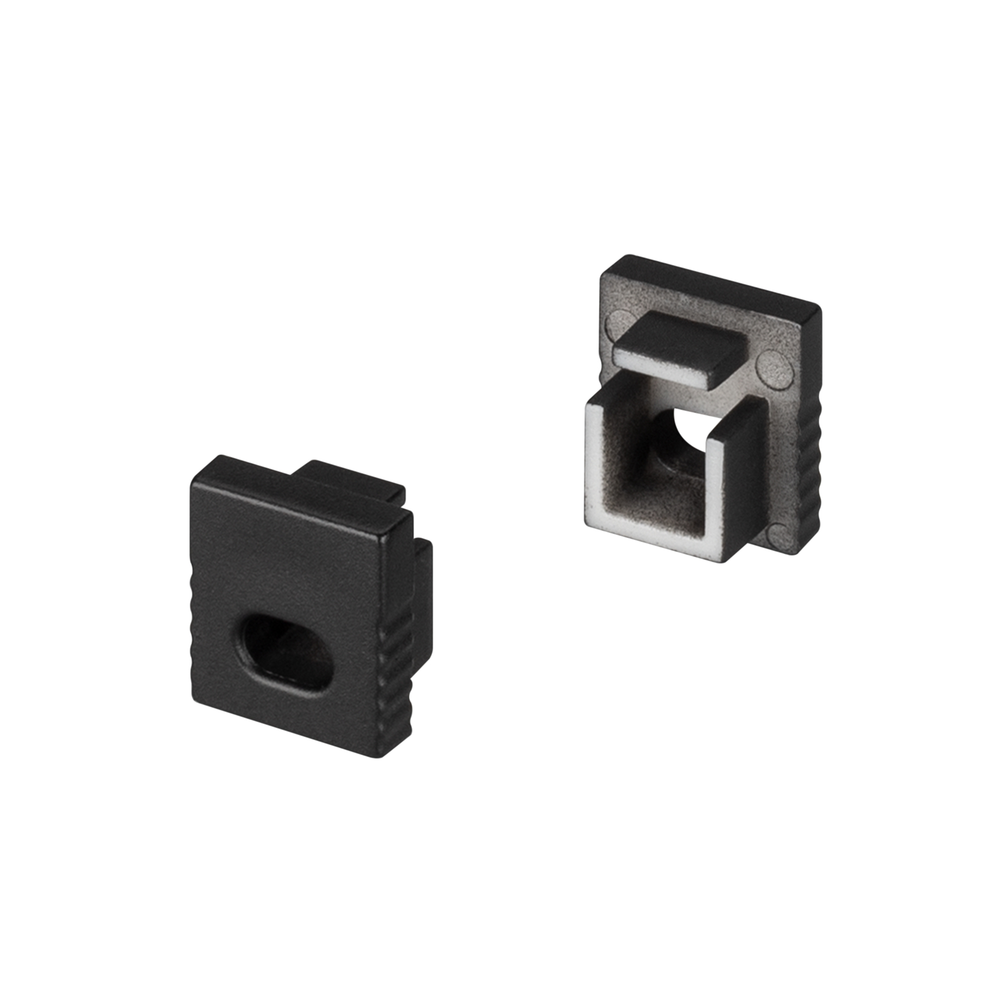 Заглушка SL-MINI-8 BLACK с отверстием 030518 - Пара заглушек (с отверстием) для профиля SL-MINI-8 BLACK. В комплекте 2 заглушки. Цена за комплект.