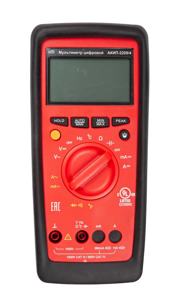 АКИП-2208/4 - Мультиметр цифровой с автоматическим выбором пределов измерения, True-RMS