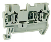 Клемма с диодом UJ5-2.5DE - Клемма с диодом, серия E, тип фиксации провода: пружинный, номинальное сечение: 2,5 мм кв., 1A, 500V, ширина: 5,2 мм, цвет: серый стандарт GB/T14048.1, тип монтажа: DIN 35