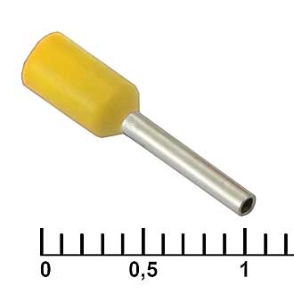 DN00508 YELLOW (1X8MM) - Наконечник на кабель DN00508, желтая, 1x8 мм