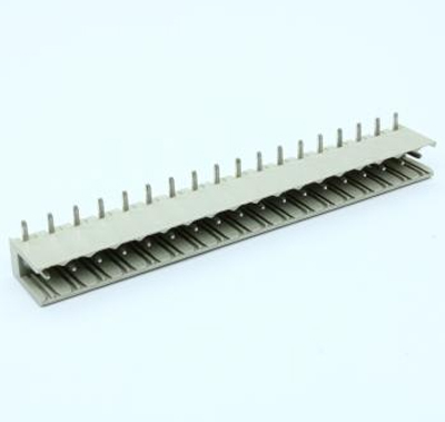 Вилка Wiecon 8113 S / 18 W OB GR OF - Вилочный разъем, горизонтальный, без боковых стенок, на плату, шаг 5 мм, 18 полюсов, фиксация на плате пайкой, 400V, 12А, без маркировки, цвет: серый, серия 8113 S WOF
