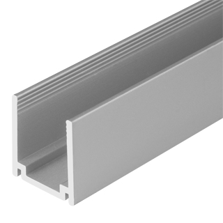 Профиль ARL-U15 (26x15mm) 021555 - Профиль из анодированного алюминия для гибкого неона сечением 26x15 мм. Длина 1 метр, габариты 1000х18.2х20 мм.