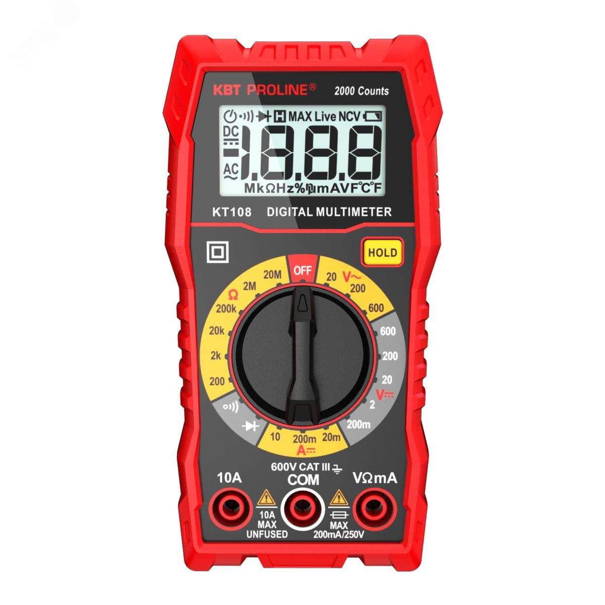 KT 108 серия PROLINE - Компактный многофункциональный цифровой мультиметр c True RMS
