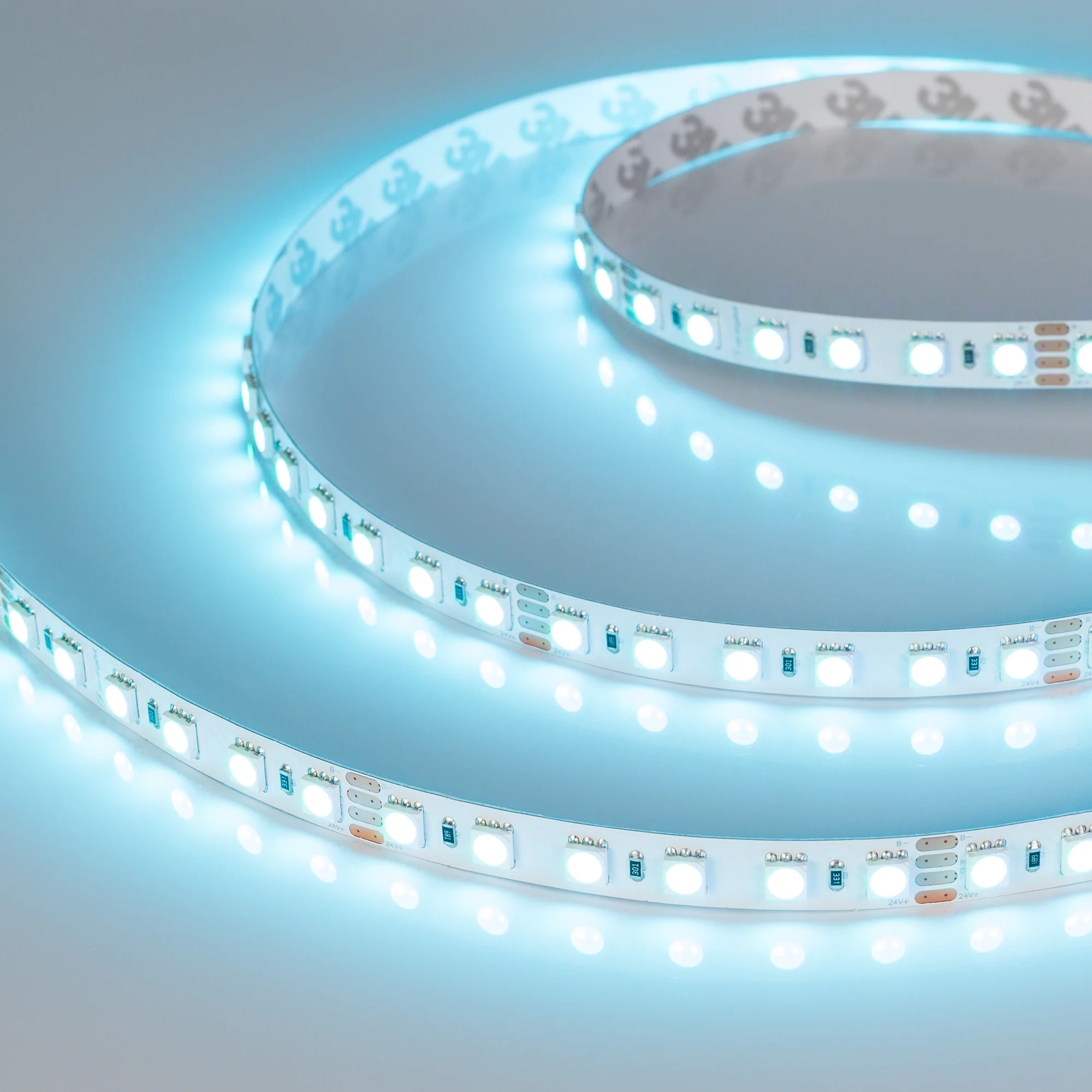 Лента RT-B84-10mm 24V RGB (21 W/m, IP20, 5060, 5m) 021475(2) - Светодиодная лента RT-B84, открытая. Светодиоды 5060, 84 шт/м (420 шт на 5 м), белая плата, ширина 10 мм, скотч 3M. Цвет RGB, угол 120°. Питание 24V, мощность 21 Вт/м (105 Вт на 5 м). Размеры 