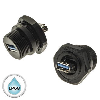 M25USBZ0-3.0 - Разъём герметичный SZC M25USBZ0-3.0, 4.8 Гб/с