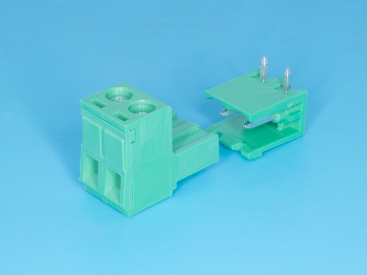 TB-06RA - Клеммник угловой 2 позиции, провод-плата