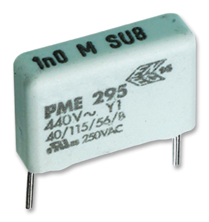 PME295RB4220MR30 - Конденсатор пленочный помехоподавляющий Y1 2200пФ 1500В постоянного/440В переменного тока  ±20% (18 X 6.5 X 12.5мм) радиальные выводы 15мм 115°C россыпь