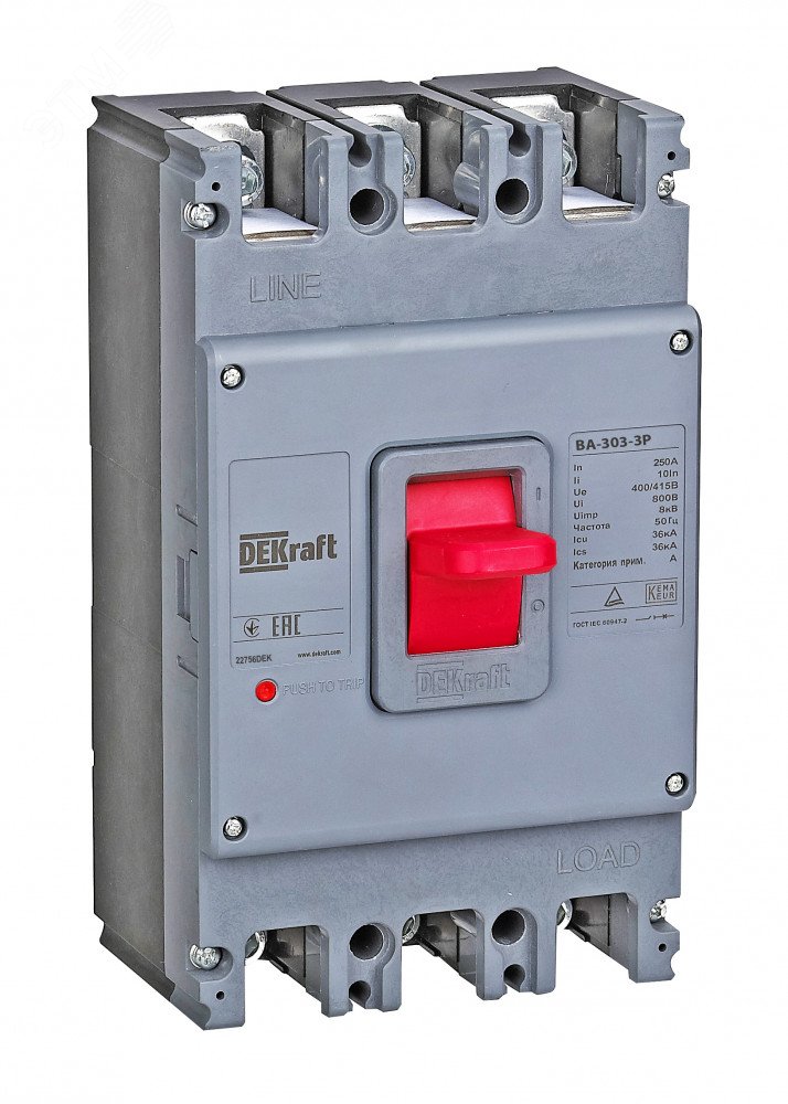 Выключатель автоматический 3п 315А 35кА ВА-305 22760DEK