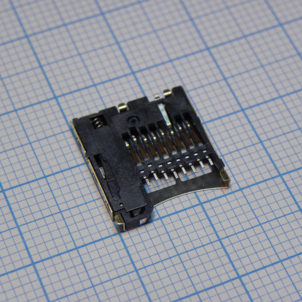 473521001 - Держатель карты памяти, Серия 47352, Micro SD, 8 контакт(-ов), Медь, Контакты с Покрытием из Золота