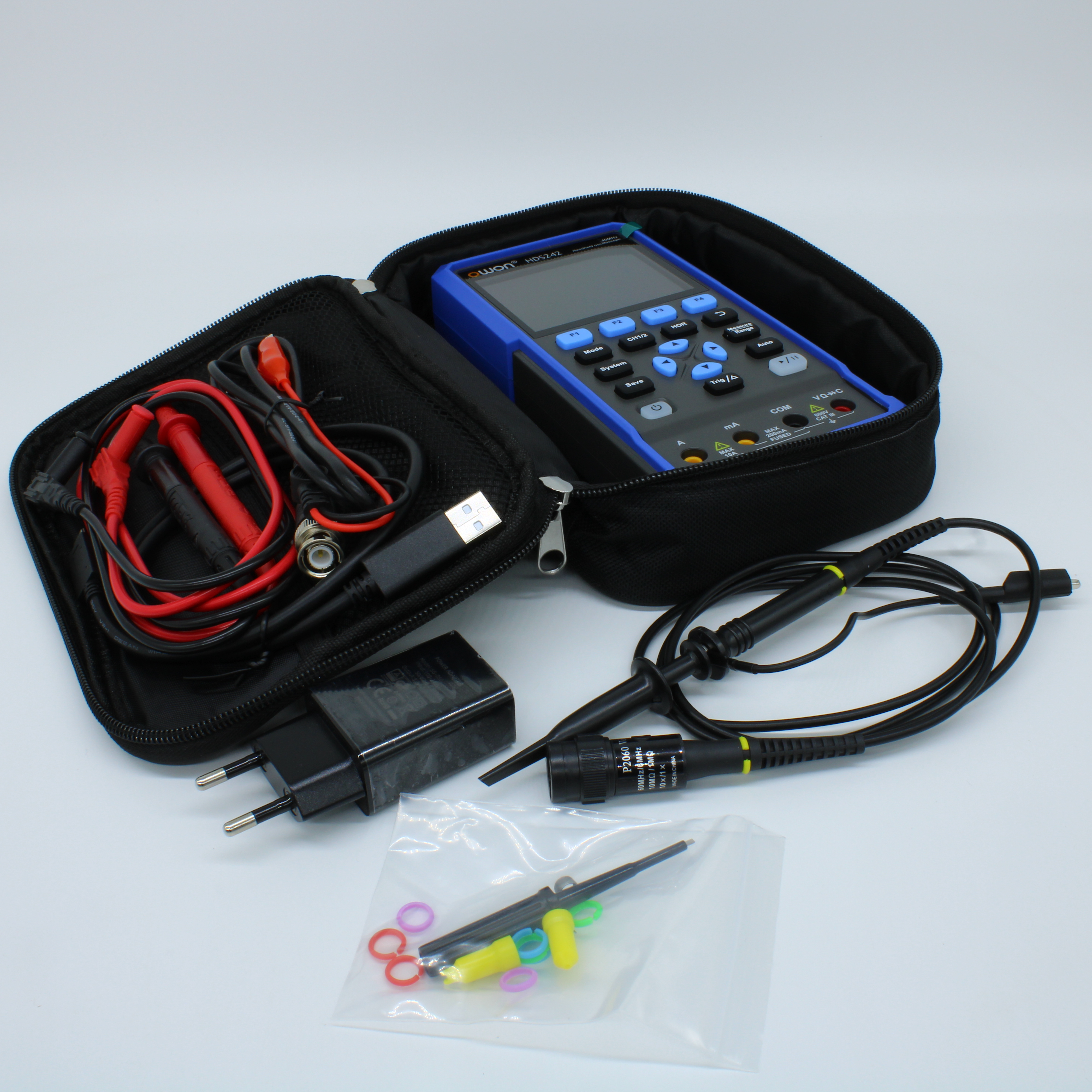 HDS242 - Портативный 2-х канальный осциллограф 40 МГц с русским интерфейсом