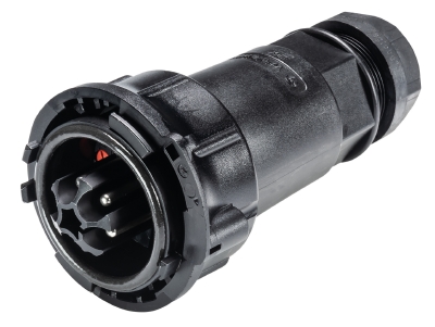 Разъем RST50i5S B1 ZR5 S SW - Вилочный разъем на кабель диам. 15-25 мм, IP66/67/69 5 полюсов, цвет: черный, номинальные характеристики: 250V/400V+PE 50A, серия gesis RST POWER