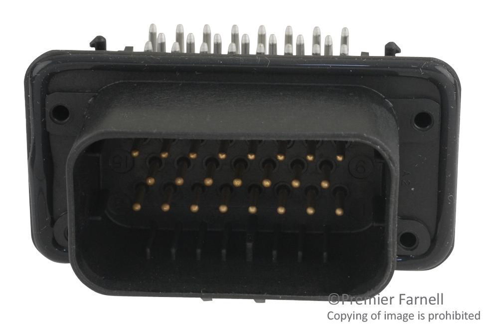 1-776087-1 - Соединитель провод-плата оконечный 23 контакт(-ов) 2мм угловой монтаж в отверстие автомобильного применения