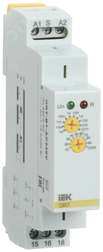 Реле задержки выключения ORT. 1 конт. 230 В AС ORT-B1-AC230V