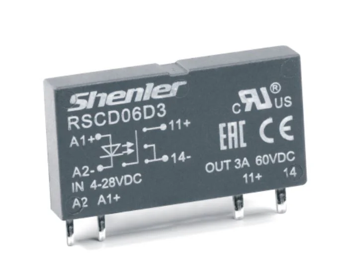 Реле RSCD06D3 - Интерфейсное реле, 1 группа переключающих контактов, 4-28VDC, 3A, 1NO для колодок серий: SNB05-E-A, SNC05-E-A, SNC05-P1