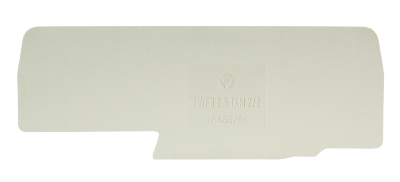 Пластина разд. TWFN 2,5 TKM D2/2 - Разделительная пластина, для клемм WKFN 2,5 TKM D2/2..., цвет: серый