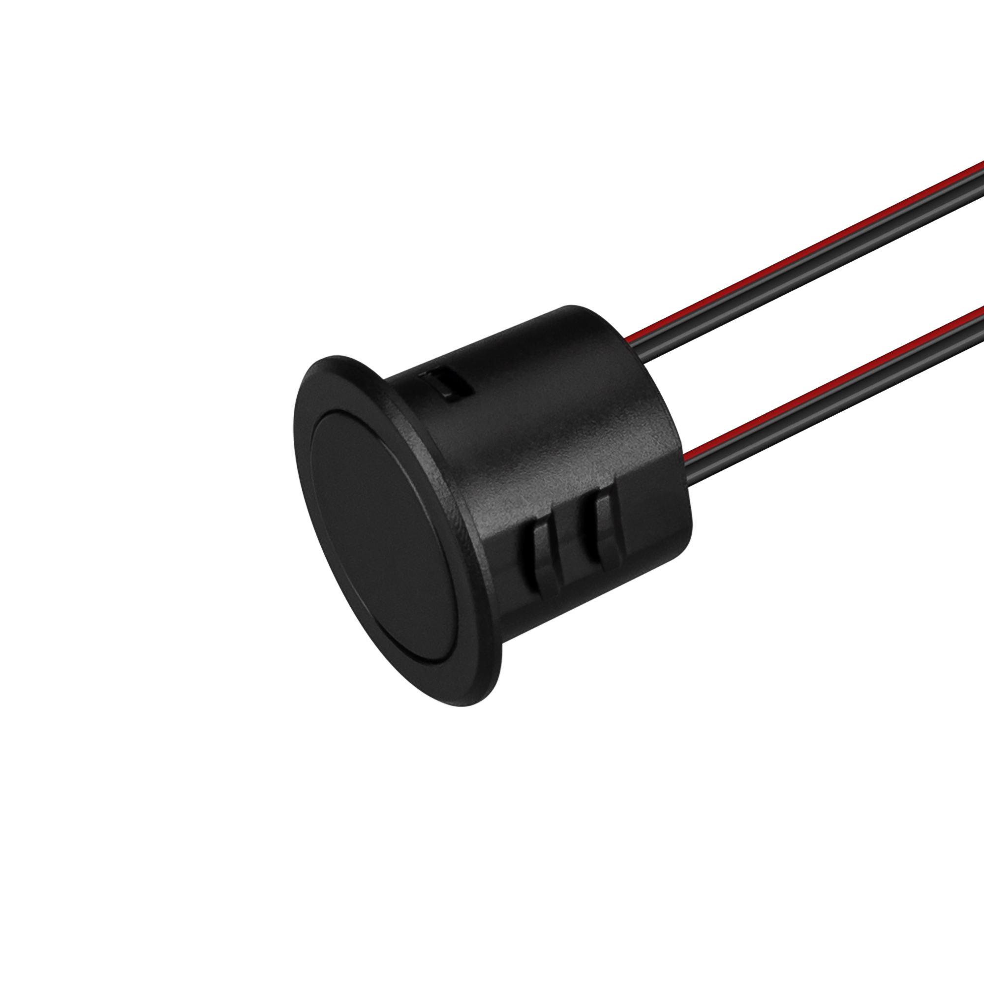 Диммер SR-NAVE-RECESSED-R18-BK (12-24V, 48-96W, M-FC) 046120 - Питание/рабочее напряжение DC 12-24 В, максимальный ток 4 А на канал, 1 канал, максимальная мощность 48-96 Вт. реагирует на прикосновение к кнопке, короткое нажатие - вкл/выкл, долгое нажатие 