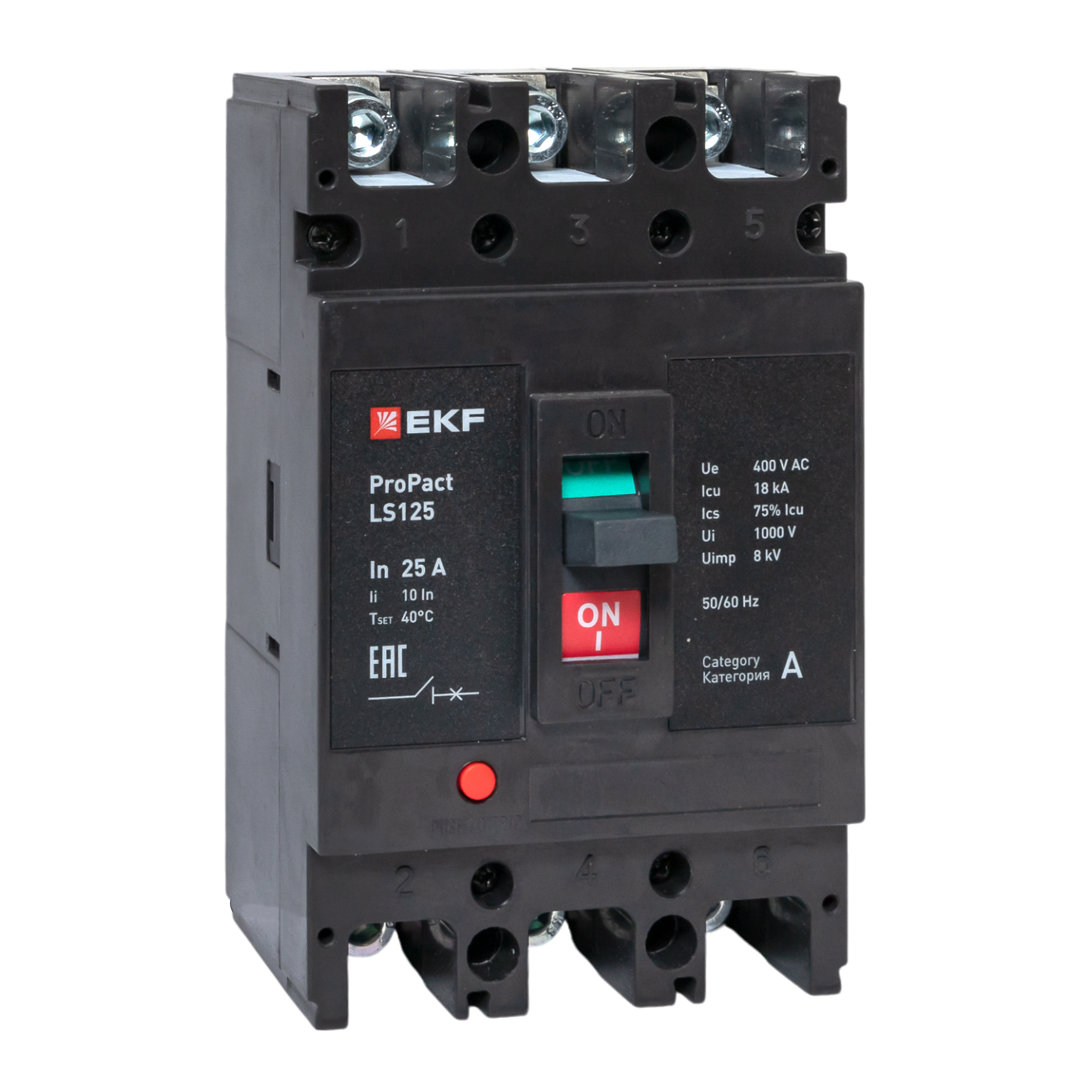 Автоматический выключатель LS125 18кА 3P 25А ProPact EKF