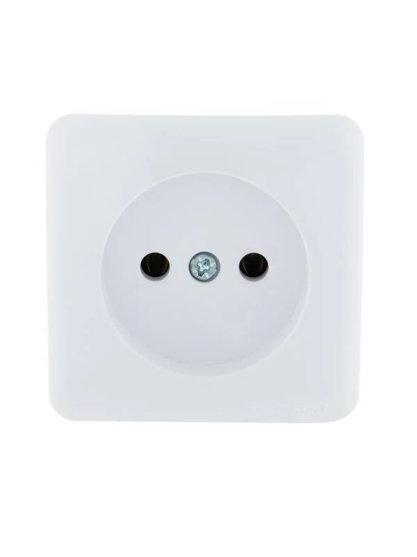 Розетка 1-м ОП Viola 16А IP20 без заземл. бел. 751-0200-121