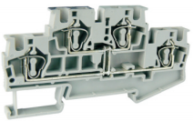 Этажная клемма UJ5-4/2X2-PVE - Этажная клемма, межэтажное соединение, серия E, тип фиксации провода: пружинный, номинальное сечение: 4 мм кв., 32A, 500V, ширина: 6,2 мм, цвет: серый, стандарт GB/T14048.1, тип монтажа: DIN 35