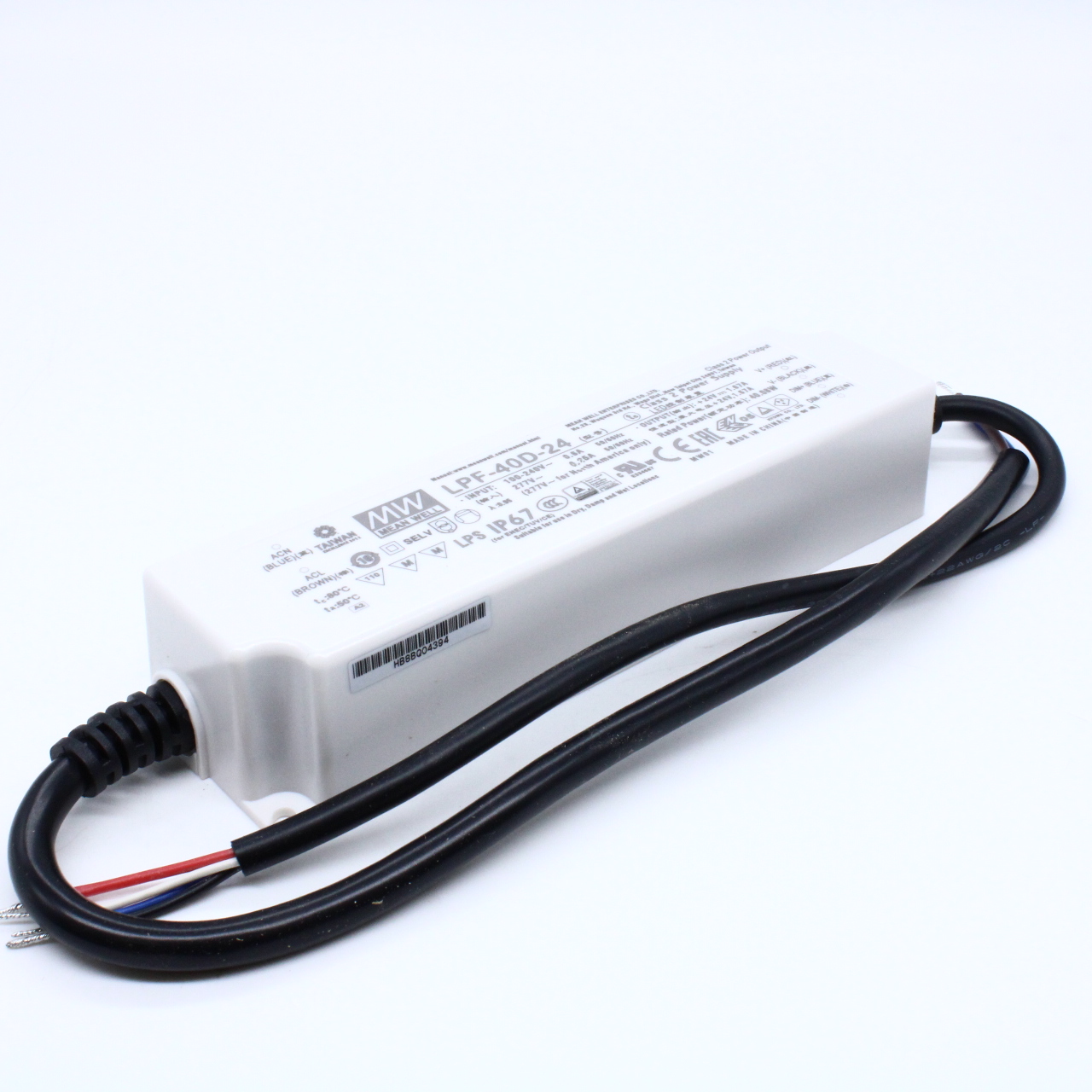 LPF-40D-24 - AC/DC драйвер электропитания светодиодов, 40 Вт