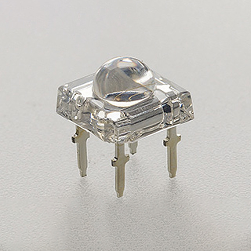 Светодиод ARL2-7605NG4 (ANR, DIP4 ("пиранья") lens 5mm) 006624 - 0.2W 4-chip 'Пиранья', линза 5мм, зелёный 515-525nm, cвет.поток 3.5lm, Vf=3.2-3.8v,угол 100градусов