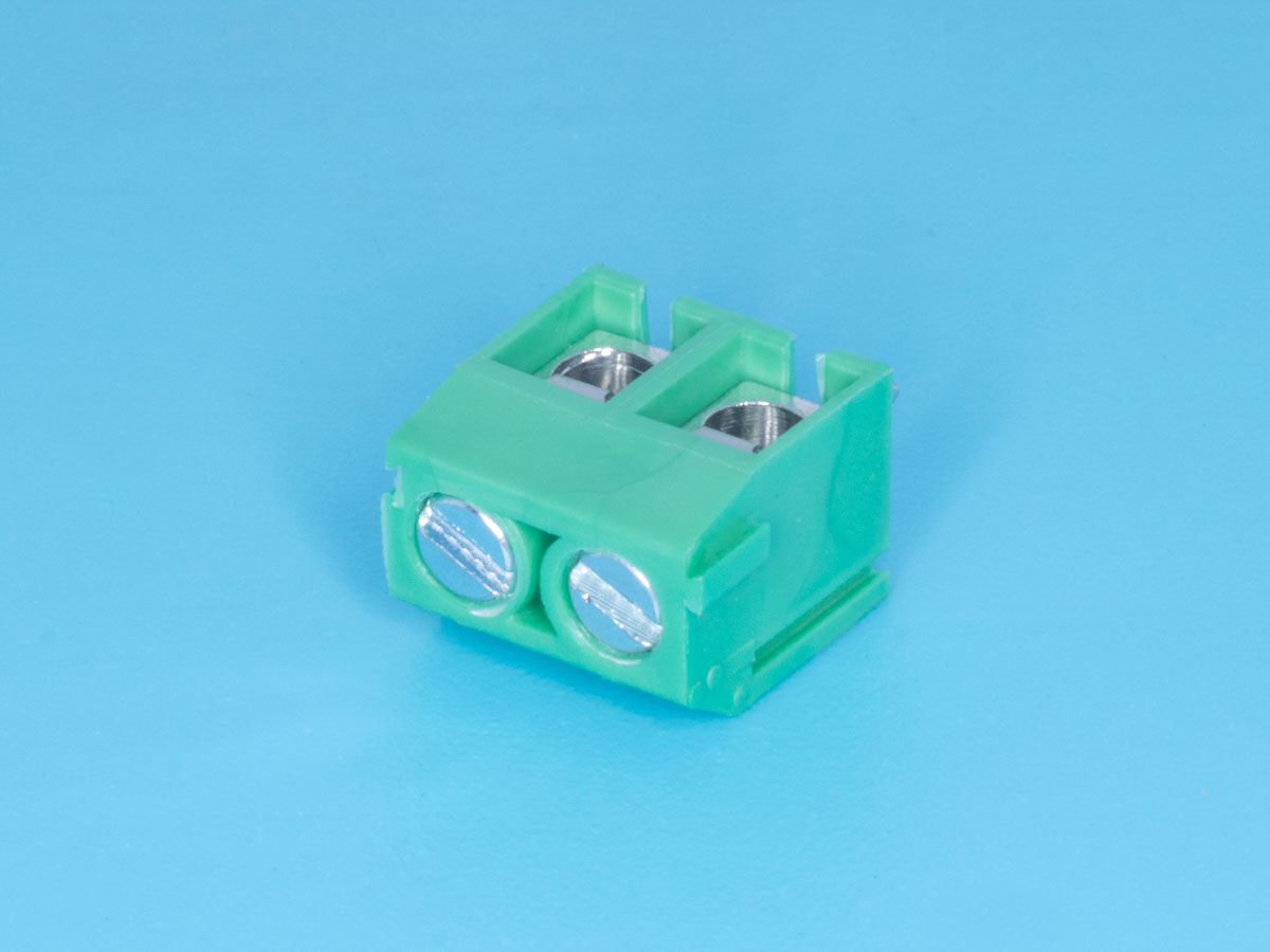 TB-02A КОРОТКИЙ - Клеммник с винтом 2 позиции, шаг 5,00мм