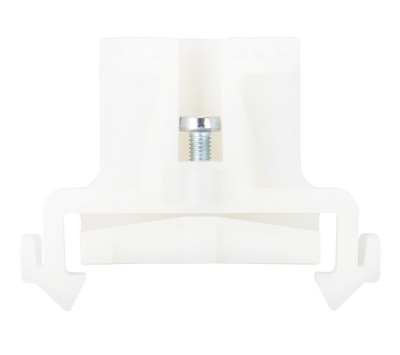 Концевой стопор 9708 / S35 - Концевой стопор на рейку DIN35, тип зажима: винт, ширина: 5 мм, цвет: белый, пластик