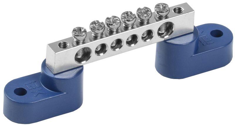 Шина N "ноль" на двух угловых изол. Ni ШНИ-6х9-6-У2-С YNN10-06-C2-K07-N