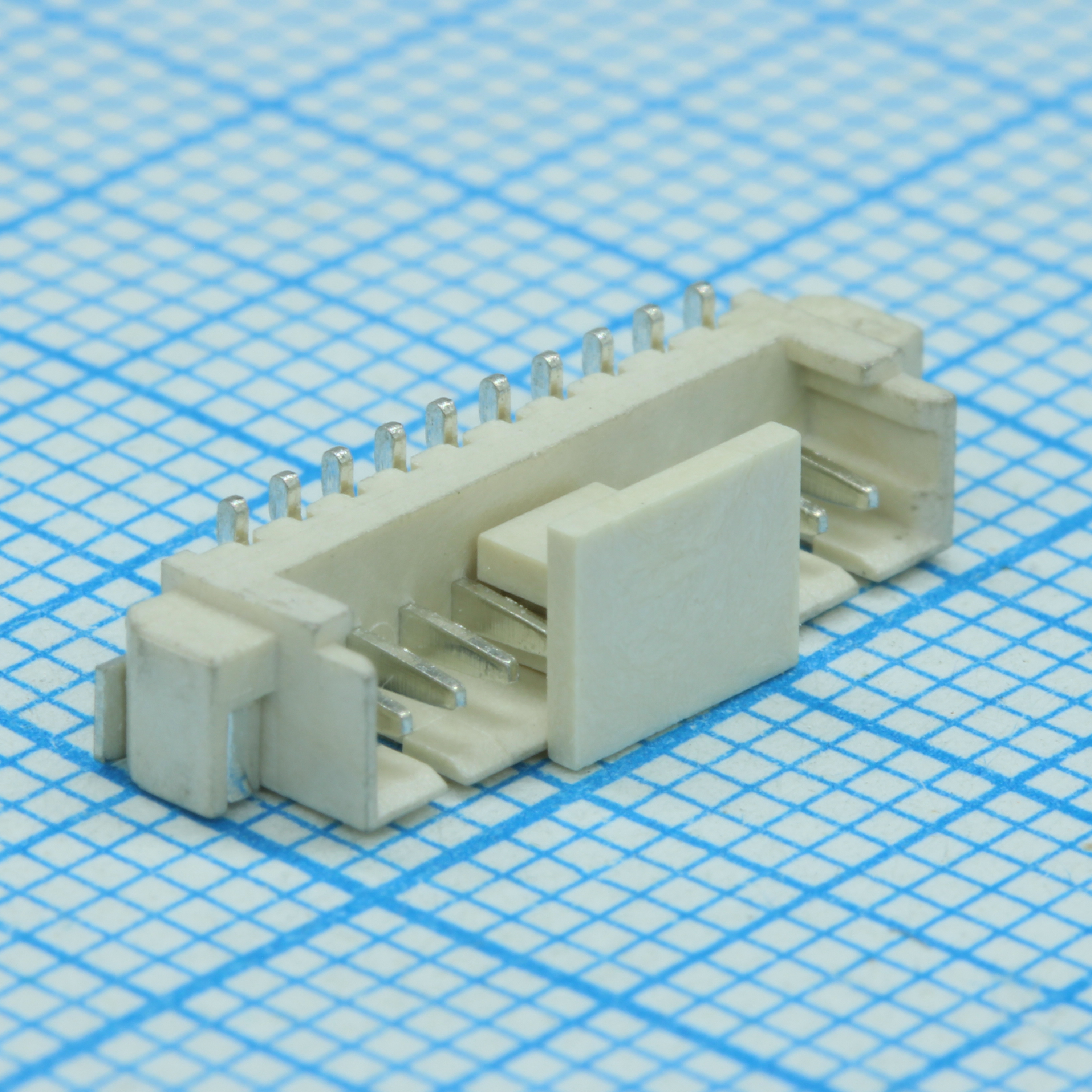DS1020-03-10MVT1-R - Разъем провод-плата SMD без фланца обжимной 10 контактов шаг 1.25мм