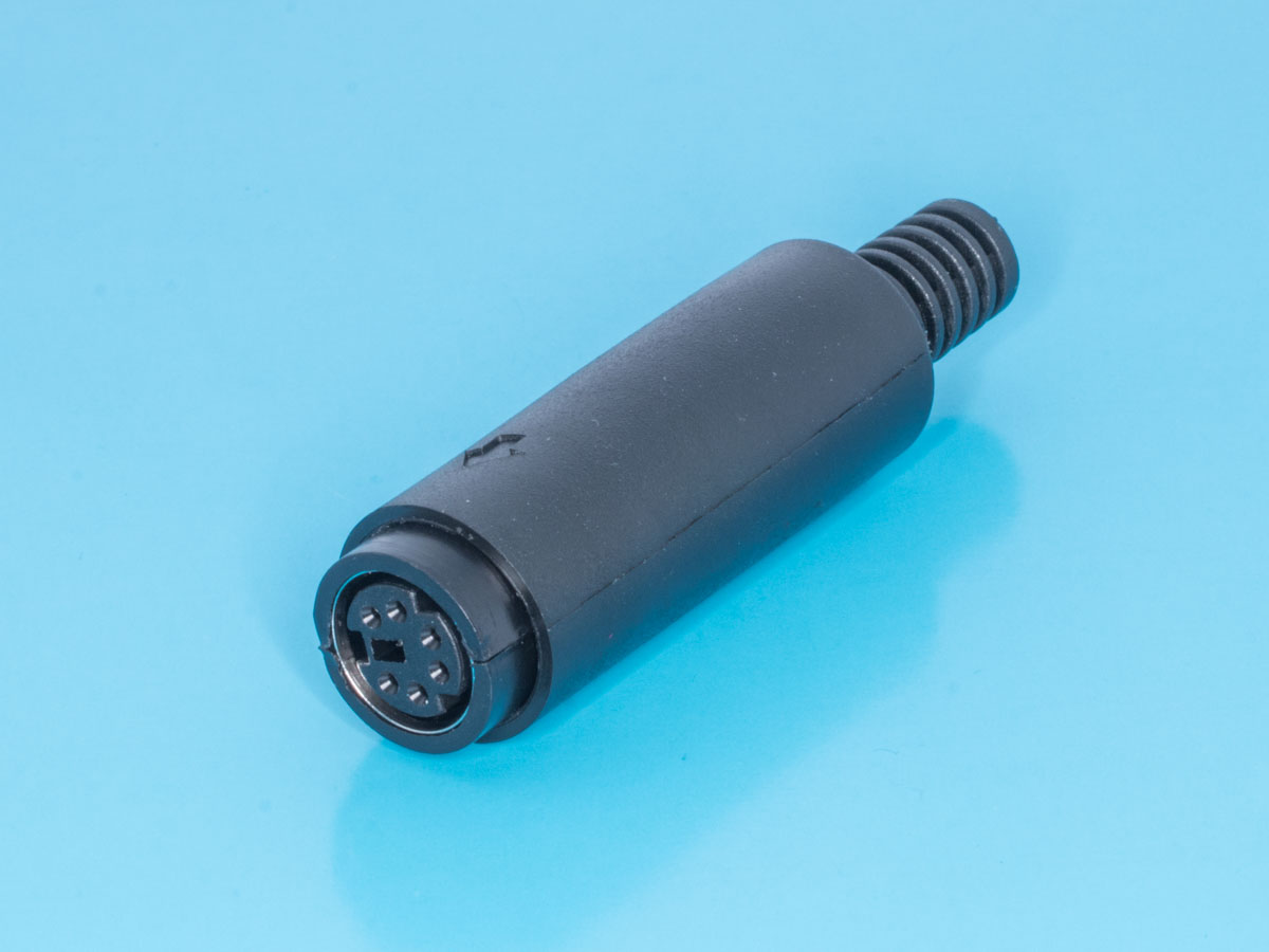 MDN-6F - Гнездо mini DIN 6 контактов на кабель