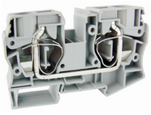 Проходная клемма UJ5-35 - Проходная клемма, тип фиксации провода: пружинный, номинальное сечение: 35 мм кв., 125A, 800V, ширина: 16,2 мм, цвет: серый, тип монтажа: DIN 35