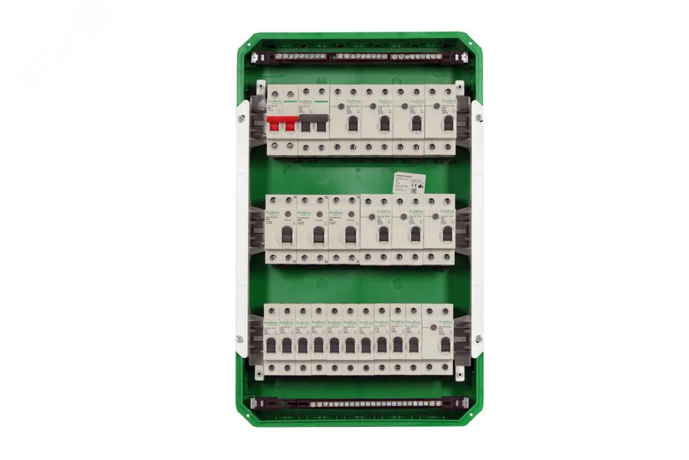 Бокс встраиваемый СП City9 Box 3 ряда 36мод. с прозр. дверцей SE EZ9E312S2FRU