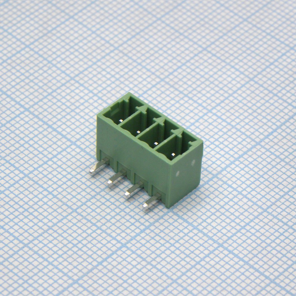 15EDGRC-3.5-04P-14-00A(H) - Разъемный клеммный блок на плату, 4 контакта. Серия 15EDGRC-3.5