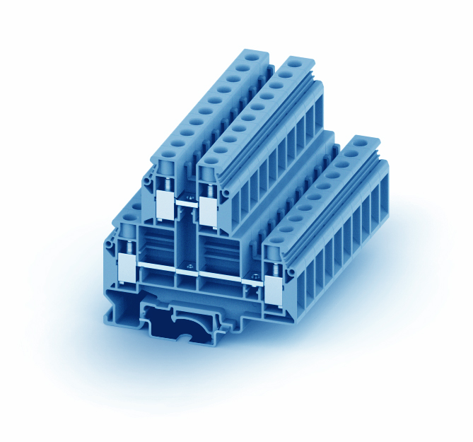 Этажная клемма 310922 - Этажная клемма, UKD10, тип фиксации провода: винтовой, номинальное сечение: 10 мм кв., 57A, 500V, ширина: 10 мм, цвет: оранжевый, тип монтажа: DIN 35
