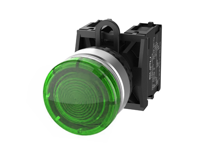 Кнопка грибовидная (зеленая) TS2523-0EM20-S20 - Кнопка грибовидная, без блокировки, LED AC/DC 24V, алюминиевое переднее кольцо, с мгновенным нажатием, с контактной группой 2NO, диаметр головки кнопки 30 мм, диаметр посадочного отверстия: 22 мм, цвет: зеле