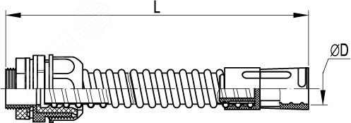 Муфта гибкая труба-коробка d20 IP65 57120