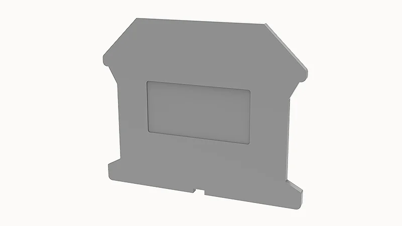 Торцевая крышка D-PCIK16-01P-11 - Торцевая крышка, для клемм PCIK16..., цвет: серый