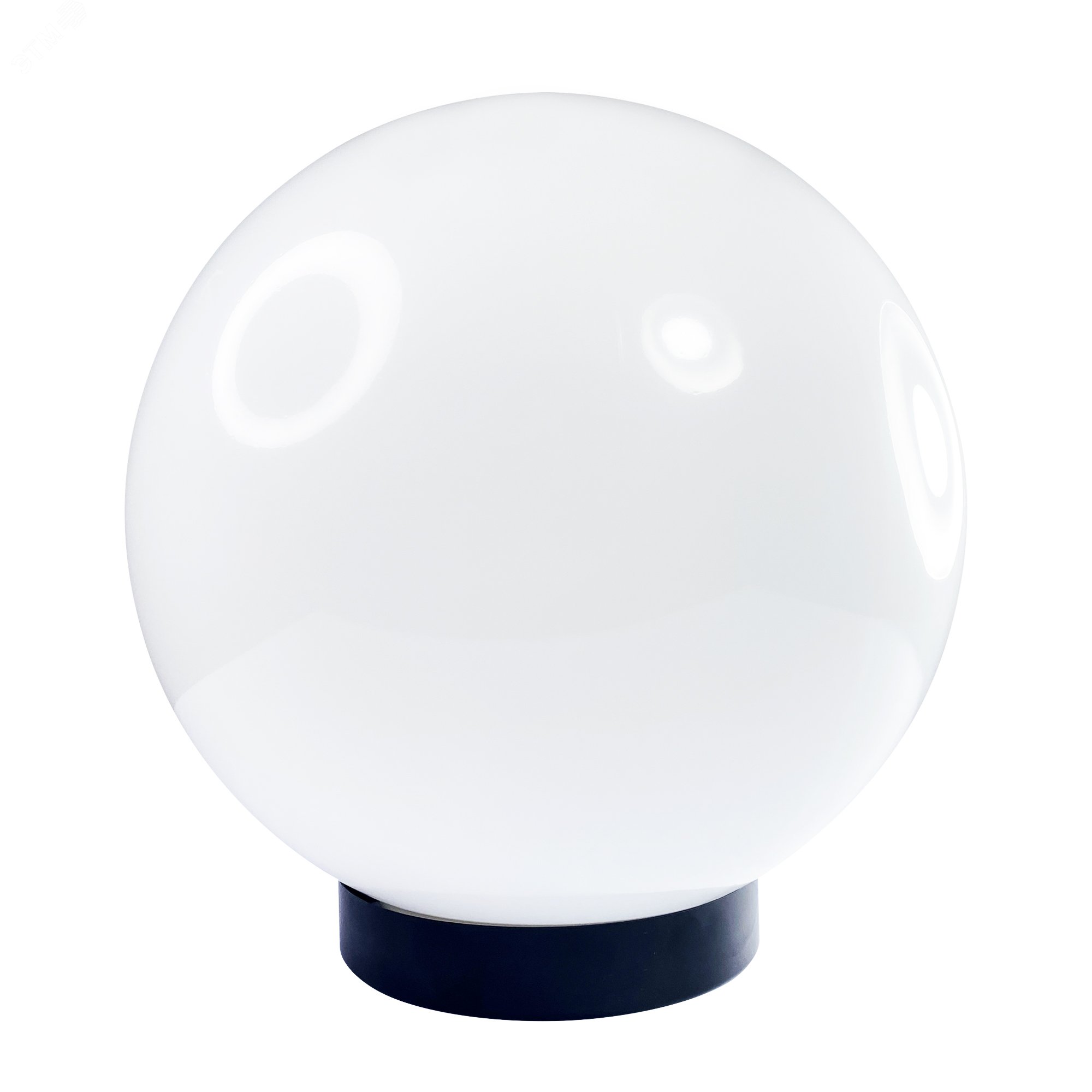 Светильник НТУ 06-75-01 "Шар" 300 Б 75Вт E27 IP55 опал ПММА /корпус плоск. черн. (инд. упак.) 1030480148