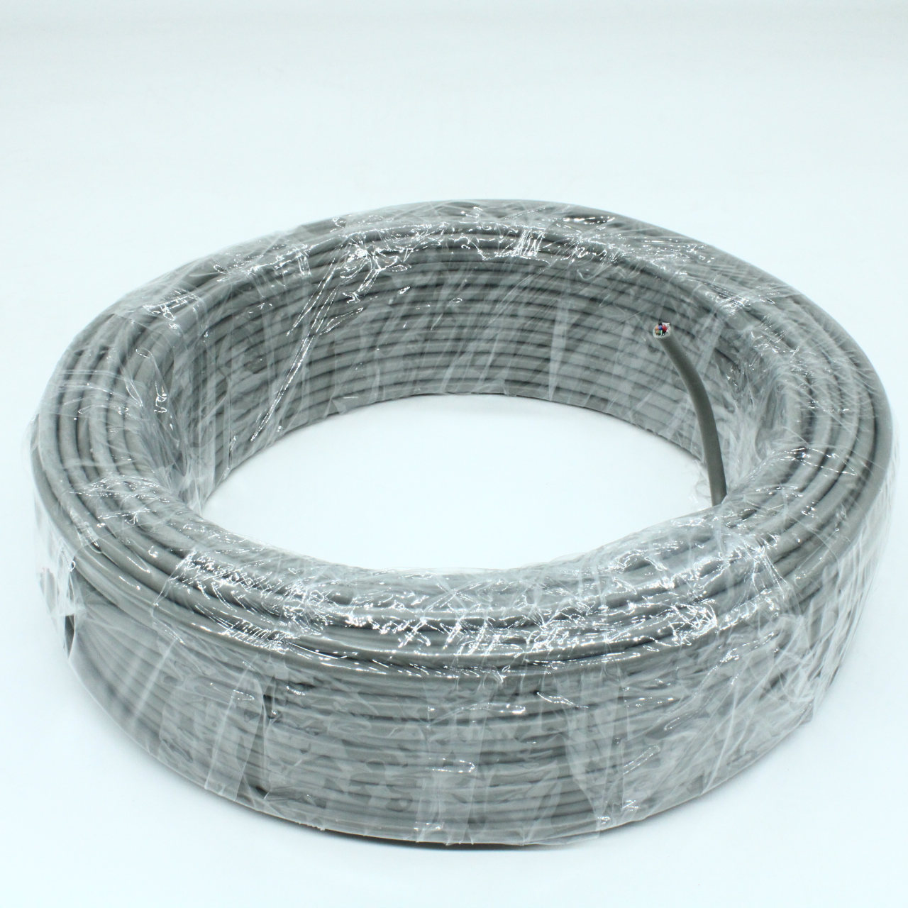 CCC-6G - Кабель коммуникационный  6 проводов, бухта 50м, экранированный, 28AWG, серый, цена за 1м.