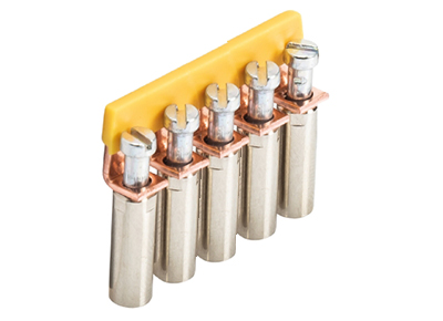 Соед. мостик IVB WK 4/D..- 5 - Соединительная перемычка, винтовая, неизолированная, 5 полюсов, для клемм: WK 4/D1/2U; WK 4/D2/2U, цвет: желтый