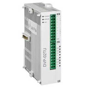 Модуль аналоговых выходов DVP02TUN-S - Универсальный модуль аналоговых входов-регулятор, 2 канала, 16 бит, 4 диск. выхода (NPN, транзистор)