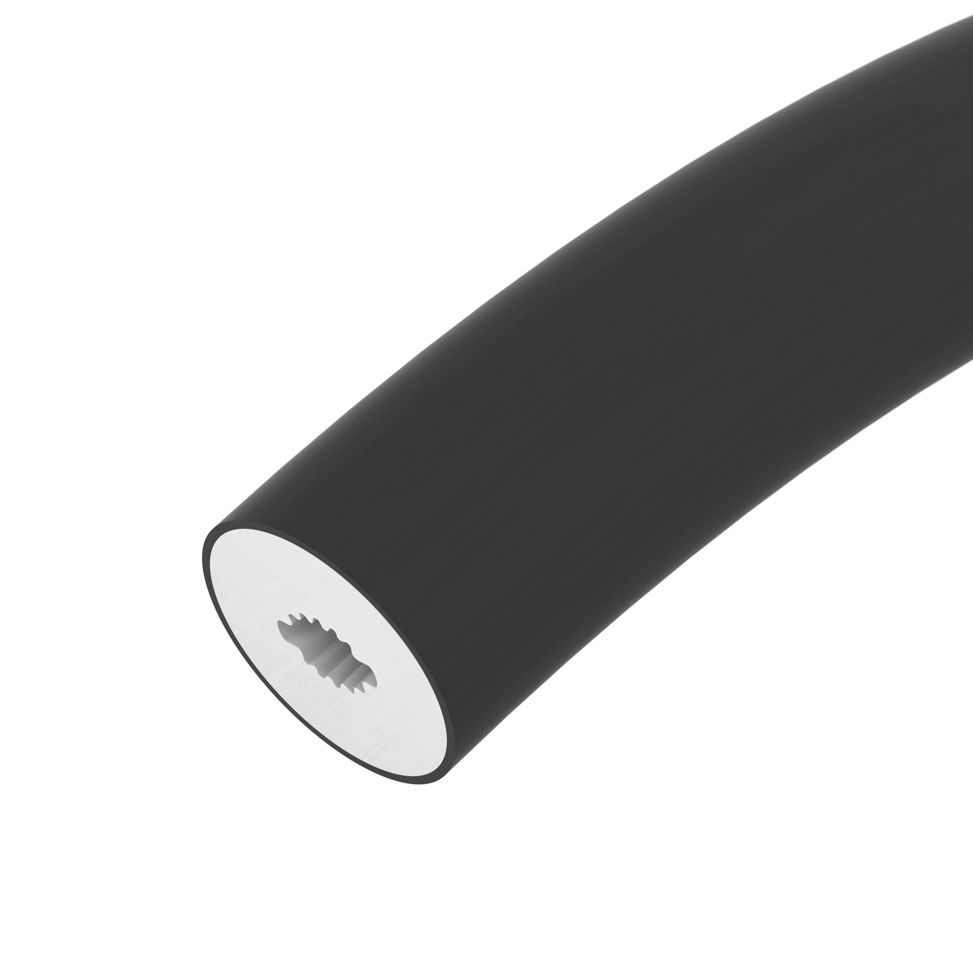 Силиконовый профиль WPH-FLEX-D22-360deg-S8-5m BLACK 045866 - Цельнолитой силиконовый гибкий профиль, черный матовый. Габаритные размеры 5000х22х22 мм. Гнется в плоскости. Для установки во влажных помещениях необходима герметизация при помощи двухкомпонент