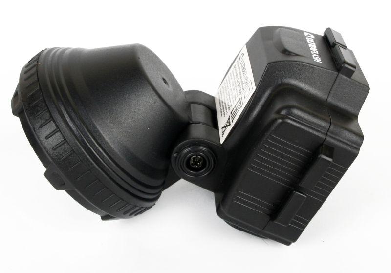 Фонарь аккумуляторный налобный LED5366 LED 2 режима 220В пластик. черн. (бокс) 11649