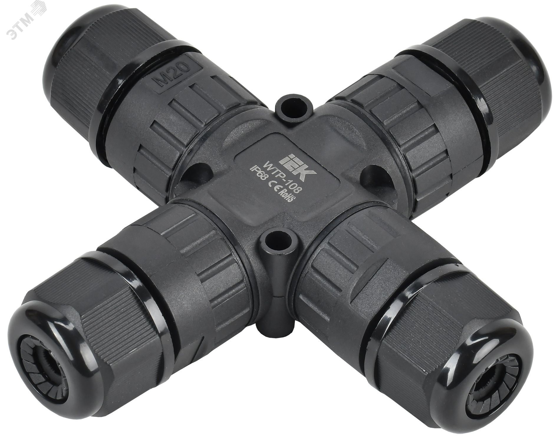 Коннектор кабельный герметичный WTP-108 3 PIN IP68 UWC10-X-024-3-68