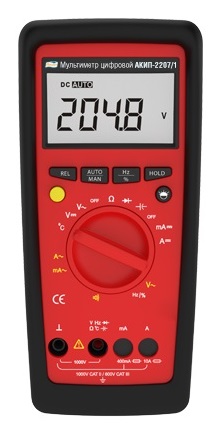 АКИП-2207/1 - Мультиметр цифровой с автоматическим выбором пределов измерения, True-RMS